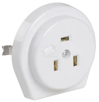 РПпл11-01-Ст Розетка разборная для плиты с з/к с/у 32А белая IEK - foto