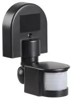 Датчик движения ДД 008 черный, макс. нагрузка 1100Вт, угол обзора 180град., дальность 12м, IP44, | L